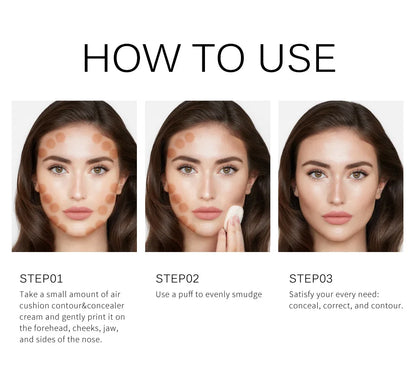 Concealer Cream Oil Control Liquid Foundation Women Face Makeup Korean Cosmetics Long Lasting Contour Gel.