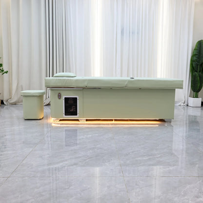 XinSheng 2025 Elektrischer Lift-Shampoo-Bett-Massagetisch – All-in-One-Salonstation mit Begasung, Fußbad und Haarwaschbecken