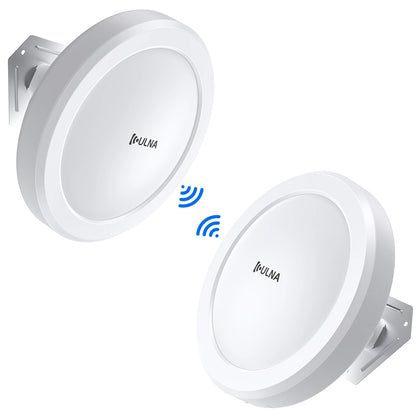 Wireless Bridge Gigabit 1Gbps Point to Point WiFi Bridge Outdoor CPE Kit 16dBi High-gain Antenna 5.8G Long Range Up to 5Km.