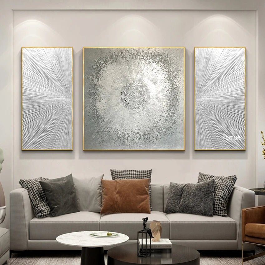 New Arrival Modern Abstract Golden Mountain Landscape Oil Paintings On Canvas China Artwork Wall Decor For Room Unframed