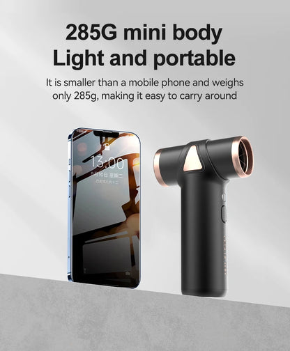 New Wireless Hair Dryer Multifunctional Outdoor Barbecue Carbon Blowing Dust Removal Portable Charging High Speed Hair Dryer