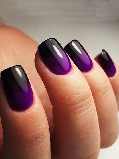 ARTAUG 24PCS Press On Nails Short Almond Wine Red High Saturation Fake Press On Nails  Korean Press On Nails Valentine'S Day