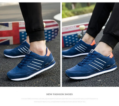 Brand Sneakers Men Outdoor Running Shoes High Quality Lace-Up Men Casual Shoes Fashion Comfortable Walking Shoes Tenis Hombres.