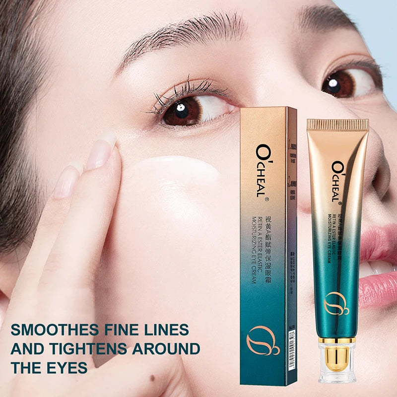 OCHEAL Eye Moisturizing Cream Fades Fine Lines Anti Dark Circles Eye Serum Remove Eye Bag Puffiness Anti-Aging Firmness Eye Care.
