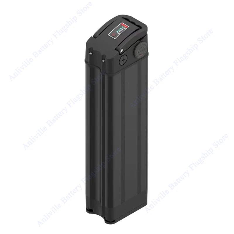Silver Fish 36V/48V/52V/60V 10Ah 12Ah 15Ah 20A removable Lithium battery pack built-in BMS For 250W-1800W Folding E-two wheeler.