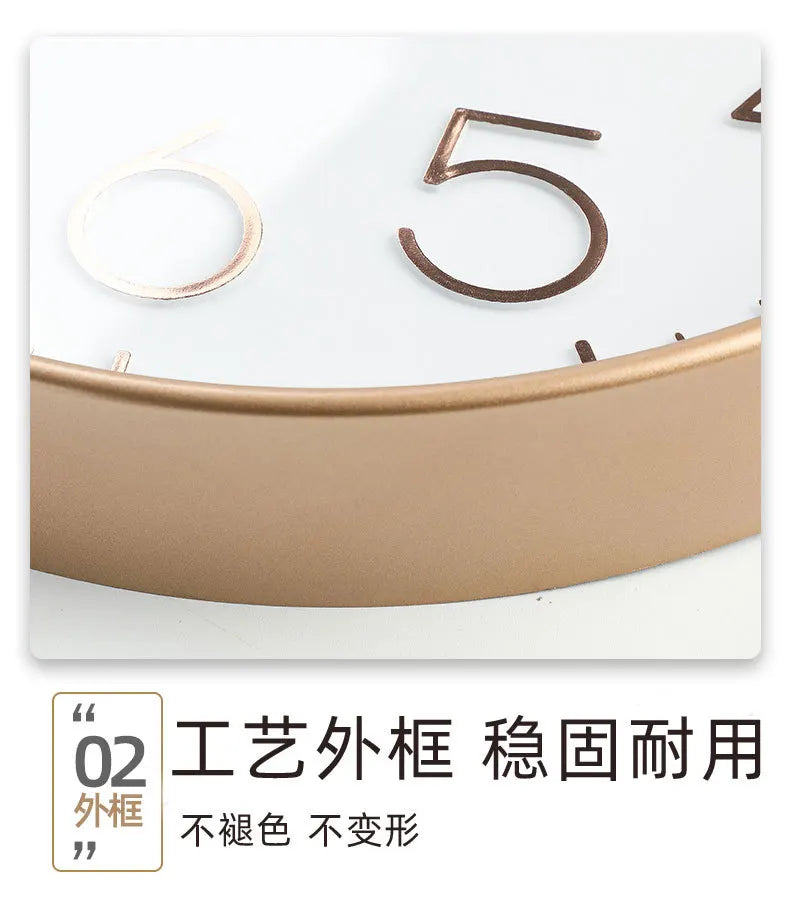 [12 Zoll 30 cm] Modische, leise, nicht tickende Wanduhr, kreative dreidimensionale Wanduhr mit digitaler Skala für Wohnzimmer und Schlafzimmer