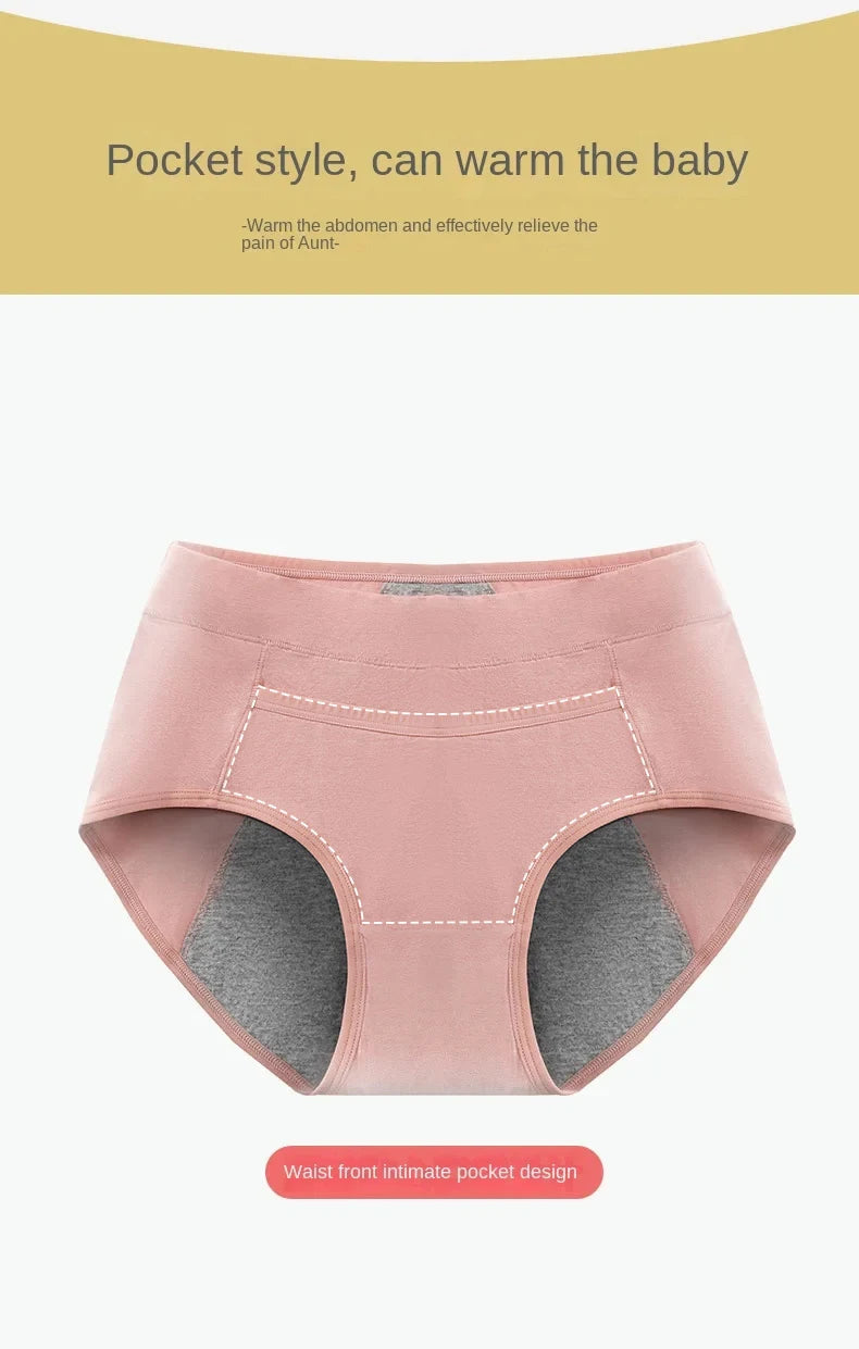 3PCS Cotton Menstrual Panties Leak Proof Breathable Sexys Panties Woman Women Girls Physiological Pants Women's Intimates M-XL.