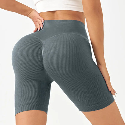 No Awkward Lines Yoga Pants for Women High Waisted Hip Lifting Exercise Running Wearing Fitness Shorts Cycling Pantssports Pants.