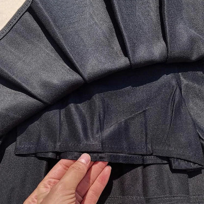 Faux Wool Pleated Skirts for Women Y2K Autumn Winter High Waist Preppy Woolen Jk Dance Skirt Korean Streetwear Female Mini Skirt.