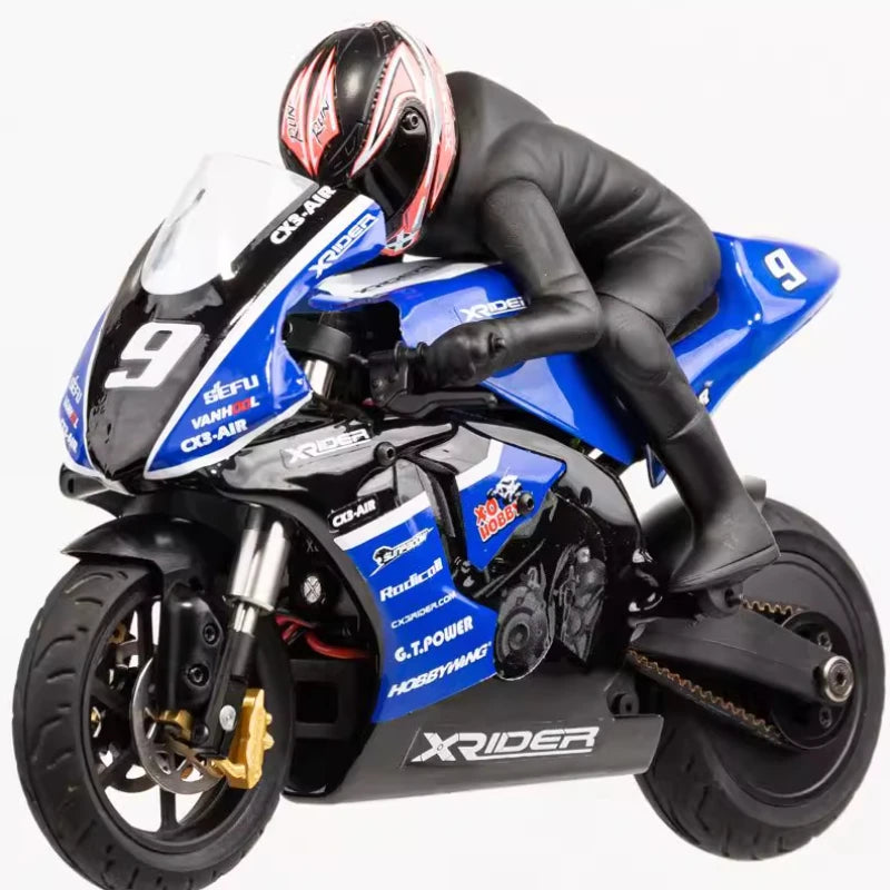 RC X-Rider 1/10 Remote Control GP Motorcycle CX3-EVO Brushless with Gyroscope High Speed Violence Model Rc Cars for Adults.