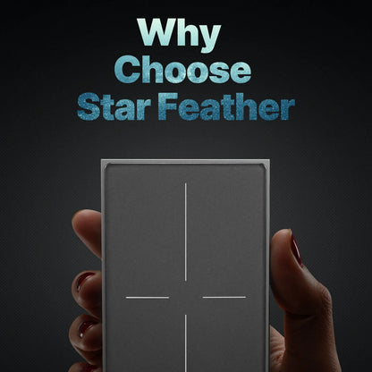 MOES Tuya ZigBee Star Feather Schalter US Smart Air Touch mit neutraler Lichtszene 2in1 APP-Fernbedienung mit Alexa Google Home.