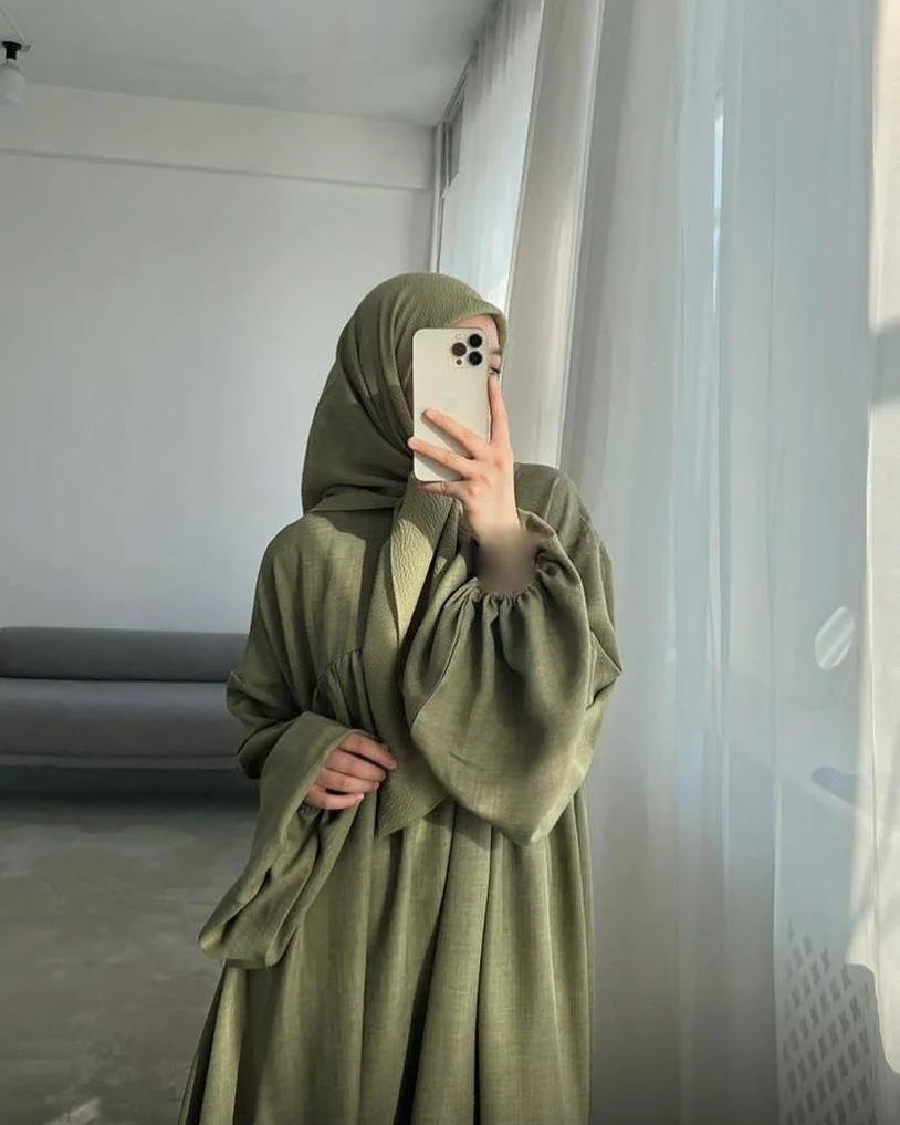Modest Nursing Clothes for Muslim Women 2025 Elegant Arabic Muslim Dress Eid Dubai Plain Nursing Abaya Fashion Turkey Solid Robe.