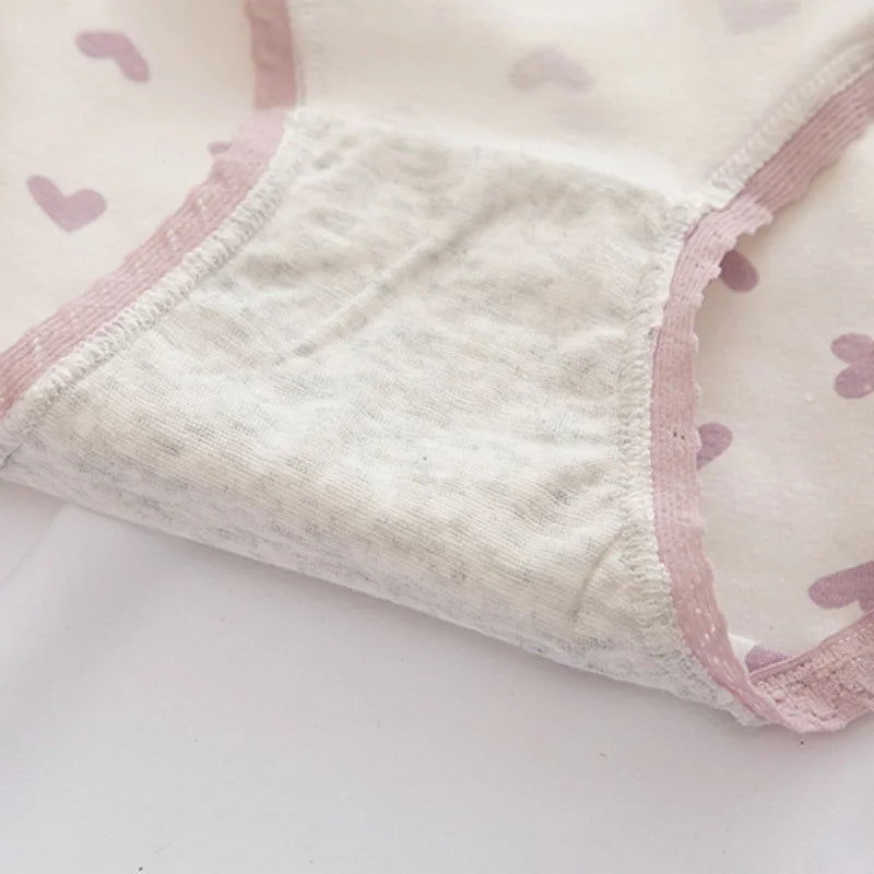 5Pcs/Set Cotton Panties Women Low-Rise Underwear Breathable Briefs Female Underpants Soft Sexy Lingerie M-XL.