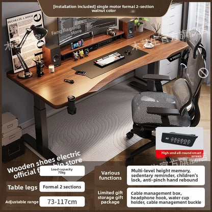 Elektrischer höhenverstellbarer intelligenter Stehschreibtisch, Computer-Workstation, Heimbüro, Gaming-Tisch, Arbeitszimmer, Schreibtisch, Desktop-Computer