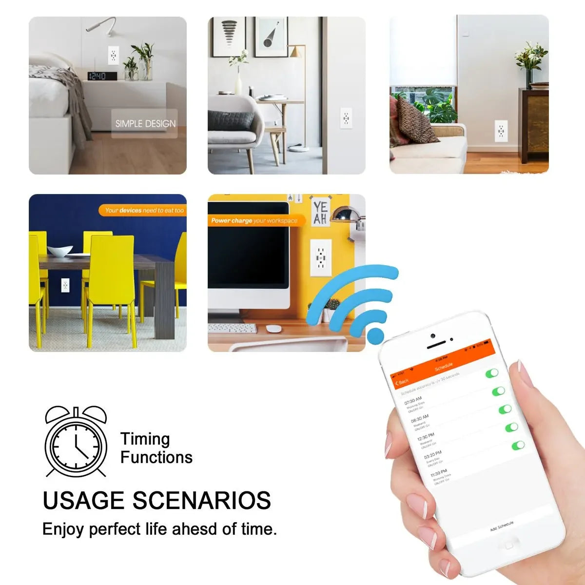 Melery Brasilien WiFi Smart Leben Dual Wand Steckdose Tuya Elektrische Stecker Outlet PC/Glas Touch Panel Alexa Dot Google hause Assistent.