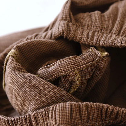 2025 New Spring Couple's Pajama Set 100% Cotton Long Sleeve Long Pants Two Piece Set for Men and Women's Home Furnishings.