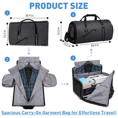 2025 Neue Herren-Business-Reisetasche mit Trocken- und Nasstrennung, große multifunktionale, faltbare Anzug- und Kleidungshandgepäcktasche.