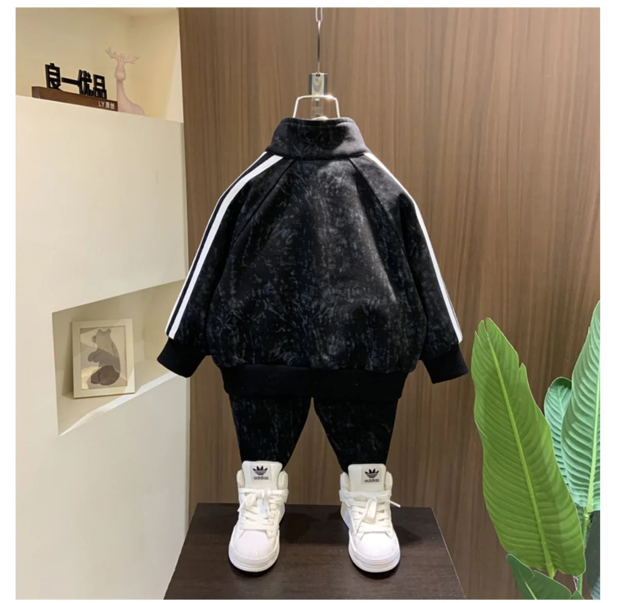 Spring and Autumn Boys' Sportswear Set 2025 New Children's Baby Clothes Set Kids Coat Pants 2pcs.