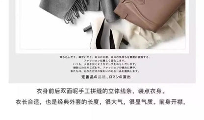 2025 neue Herbst Winter Wolle Mantel Frauen Windjacke Jacke Baumwolle Oberbekleidung Quaste Woolen Anzug Kleidung Weibliche Strickjacke.