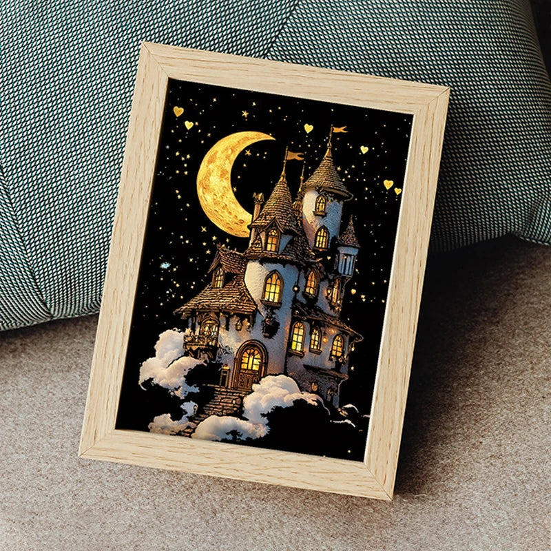 4PCS Glow in Dark Scratch Paper Animals Cards Magic Painting Art with Stylus Stress Relief Drawing Toy DIY Craft Kids Adult Gift.