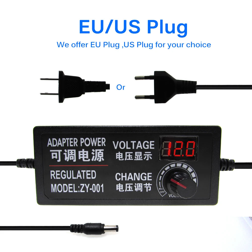 AC DC Adjustable Power Supply 3V 5V 6V 9V 12V 15V 18V 24V 1A 2A 5A AC/DC Switching Power Supply Adapter 220V To 12V 24V 12 24 V.