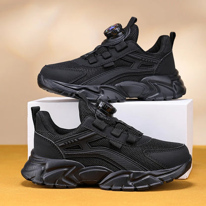 New Children Sports Shoes Boy Sneaker Black Mesh Summer Breathable Kids Casual Shoes Boy Running Tennis Running Sneaker.