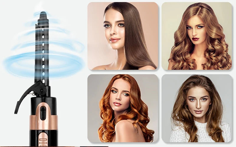 Hot Selling Professional 4-In-1 Hot Air Brush Portable High-Power Curly Hair Hot Air Comb Salon Women'S Styling Tool.