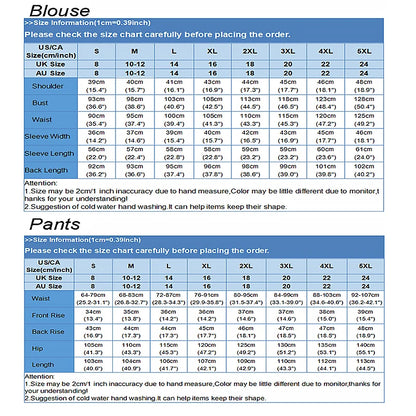 ZANZEA Muslim Women Pant Sets Islamic All-over Printed Long Top and Wide Leg Pant 2pcs Outfits Vintage Elegant 2-Pieces Suits.