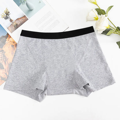 Women's Menstrual Panties Heavy Flow 4-Layer Leak Proof Cotton Period Underwear Absorbent  Boxer Brief.