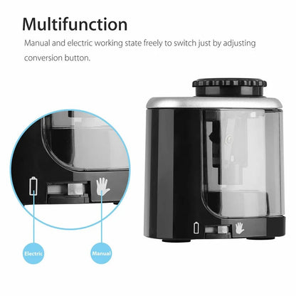 Elektrischer automatischer Bleistift spitzer für Studenten, spiralförmiger Stahl klingens chärfer für Künstler, Buntstifte für Kinder und Erwachsene.