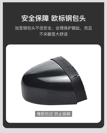 Men's Military Tactical Boots Army Boots Men Side Zipper Military Boots Men Anti-Slip Ankle Boots Work Safety Shoes Hiking Shoe.