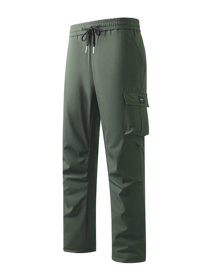 Winter Padded Pants Men 90% White Duck Down Padding Warm Cargo Pants Waterproof Windproof Snow Cold Thermal Down Trousers