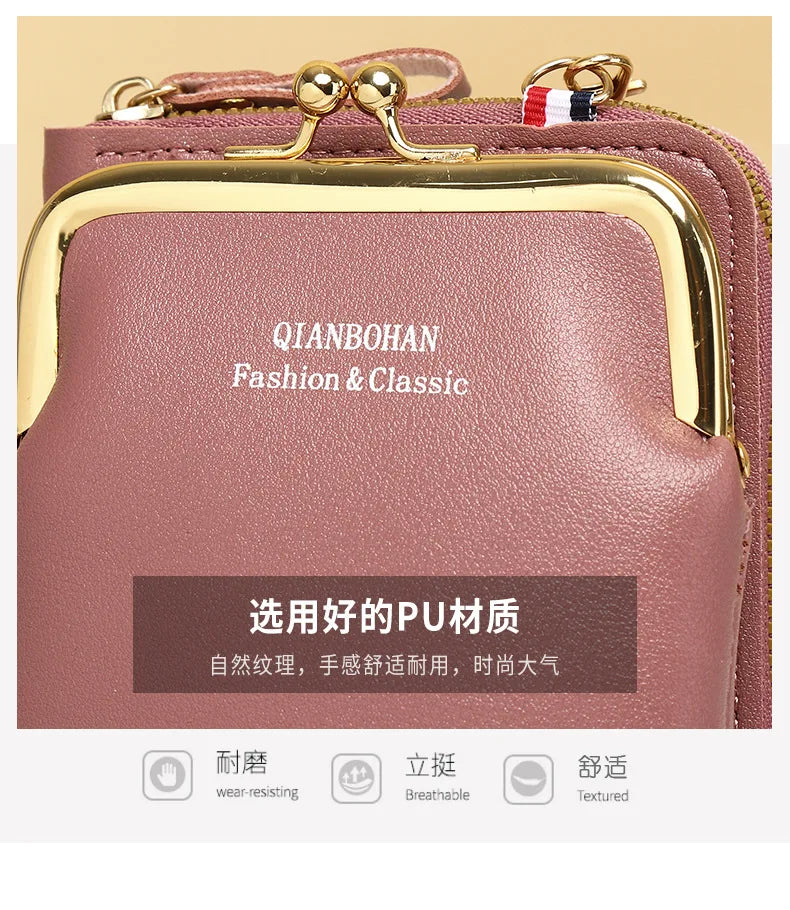 Fashion Ladies Small Crossbody Messenger Bags Women Shoulder Bag Wallet Mini PU Leather Card Holder Female Purse.