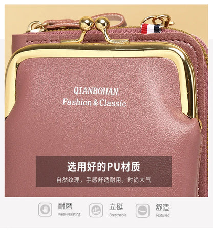 Fashion Ladies Small Crossbody Messenger Bags Women Shoulder Bag Wallet Mini PU Leather Card Holder Female Purse.