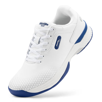 FitVille wide men's golf shoes non-slip wear-resistant comfortable pickleball sports shoes suitable for swollen feet relieve toe.