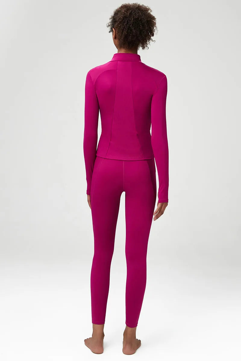 3Pcs Fitness Yoga Set Women Workout Athletic Clothing Long Sleeve Shirt Gym Bras High Waist Leggings Tights-Fitting Sportswear.