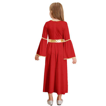 Kinder Mädchen Engel Kostüm Weiß Griechischer Gott Robe Halloween Cosplay Kleid Rollenspiel Karneval Performance Kleid mit Flügeln Dress Up