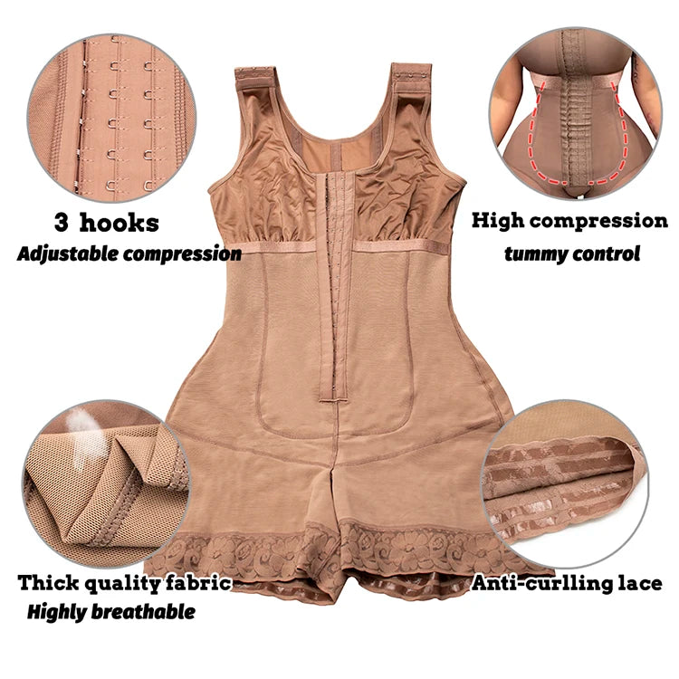 Slimming Fajas Girdles Colombian Shaper Compression Corset Corrective Sheath Tummy Control Bodysuit Butt Lifter Women Shapewear.