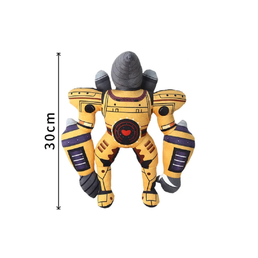 2025 new Skibidi Toilet Clockman Titan TV Man Speakerman Plush Horror Game Cartoon Stuffed Doll Kids Birthday Christmas Gifts.