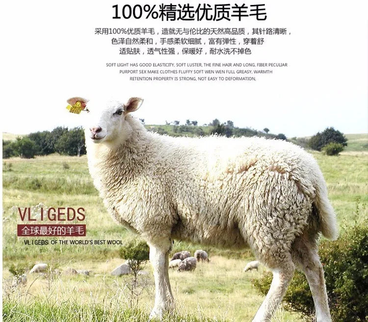 LHZSYY 100%Merino Wool Hot Cardigans Men Lapel Pullover Long Sleeve POLO Neck Sweaters Loose Tops Knit Clothing Large Size Shirt