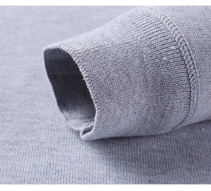 Men's Autumn Winter New Turtleneck Sweater Warm Cozy Solid Color Casual Bottom Knitted Pullovers Male Fashion Knitwear