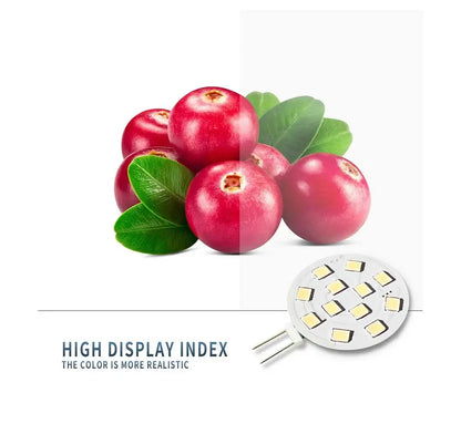 10 stücke ACDC 12 V 24 V G4 LED Lampe 2,2 W Runde Scheinwerfer Kein Flimmern Downlight Birne Boot Dunstabzugshaube Lichter Für Wohnzimmer.