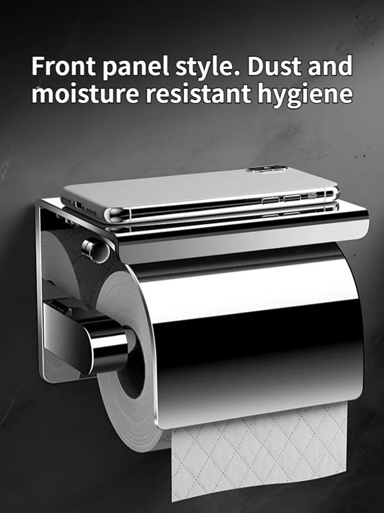 Papierhandtuchhalter aus Edelstahl ohne Stanzen, wandmontierter Küchenrollenhalter, Toilettenpapierhalter, Badezimmer-Handtuchhalter