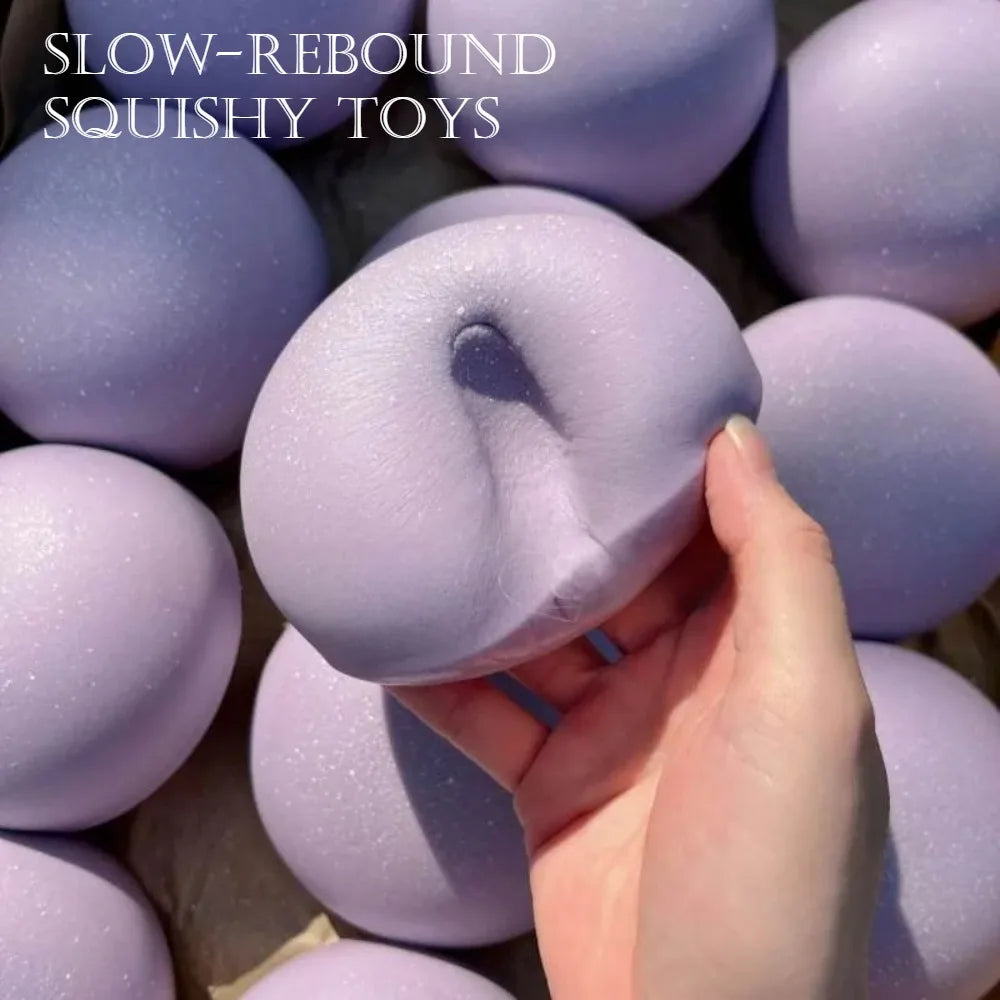 Squishy Simulated Bread Squeeze Toy Soft Stress Relief Slow Rising Sensory Fidget for Anxiety ADHD Autism Gifts for Kids Adults.