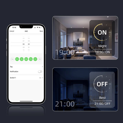 AVATTO Tuya WiFi/ZigBee Smart Dimmer Schalter 1/2 Gang Dimmer Licht Schalter Touch Panel APP Fernbedienung Für Alexa google Hause.
