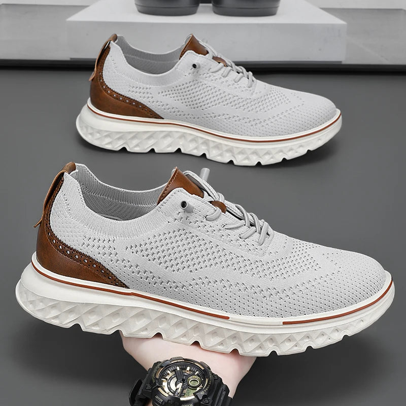 Men Sneakers Men Mesh Casual Shoes Fashion Lightweight Breathable Soft Soled Shoes Summer Outdoor Sports Fitness Large Size 48.