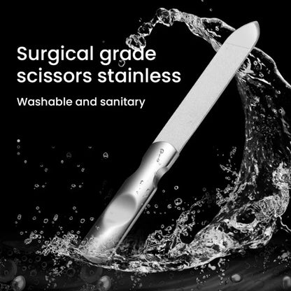 Double-sided nail file, stainless steel nail trimming, foot care and beauty, professional finger nail care tool.