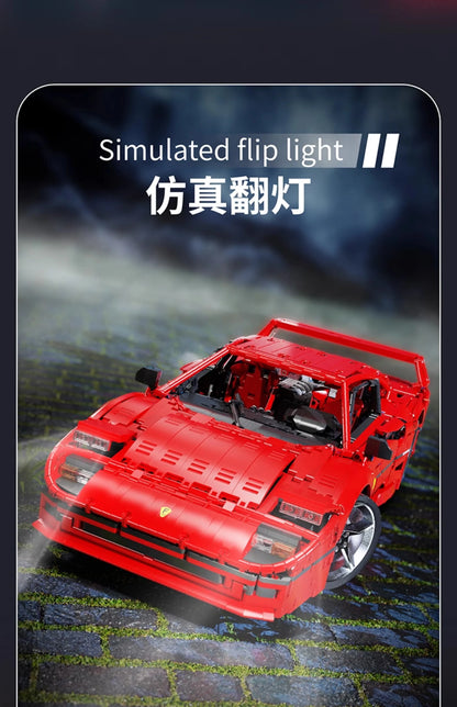 4026PCS Technical LOX Edition F40  Assembly MOC 140629 Building Block Car Supercar Model Adult High Difficulty Racing Toys