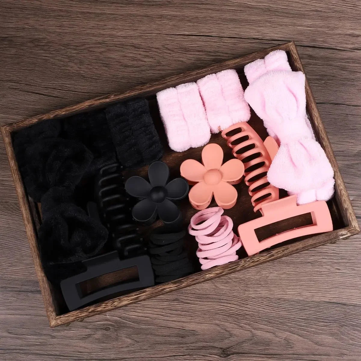 58-Piece Hair Accessories Set Butterfly End Hair Ties Shark Clip Flower Hair Grips Hair Bands Hair Accessories for Women Girls