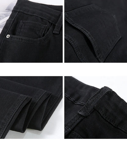 2024 New Sexy Skinny Jeans Women Hip Lift Stretch Pencil Denim Pants Casual Soft Slim Female Trousers Black Gray Blue.